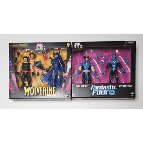 Marvel Legends Series Wolverine & Psylocke - Spider-Man & Wolverine Bundle - Picture 1 of 12